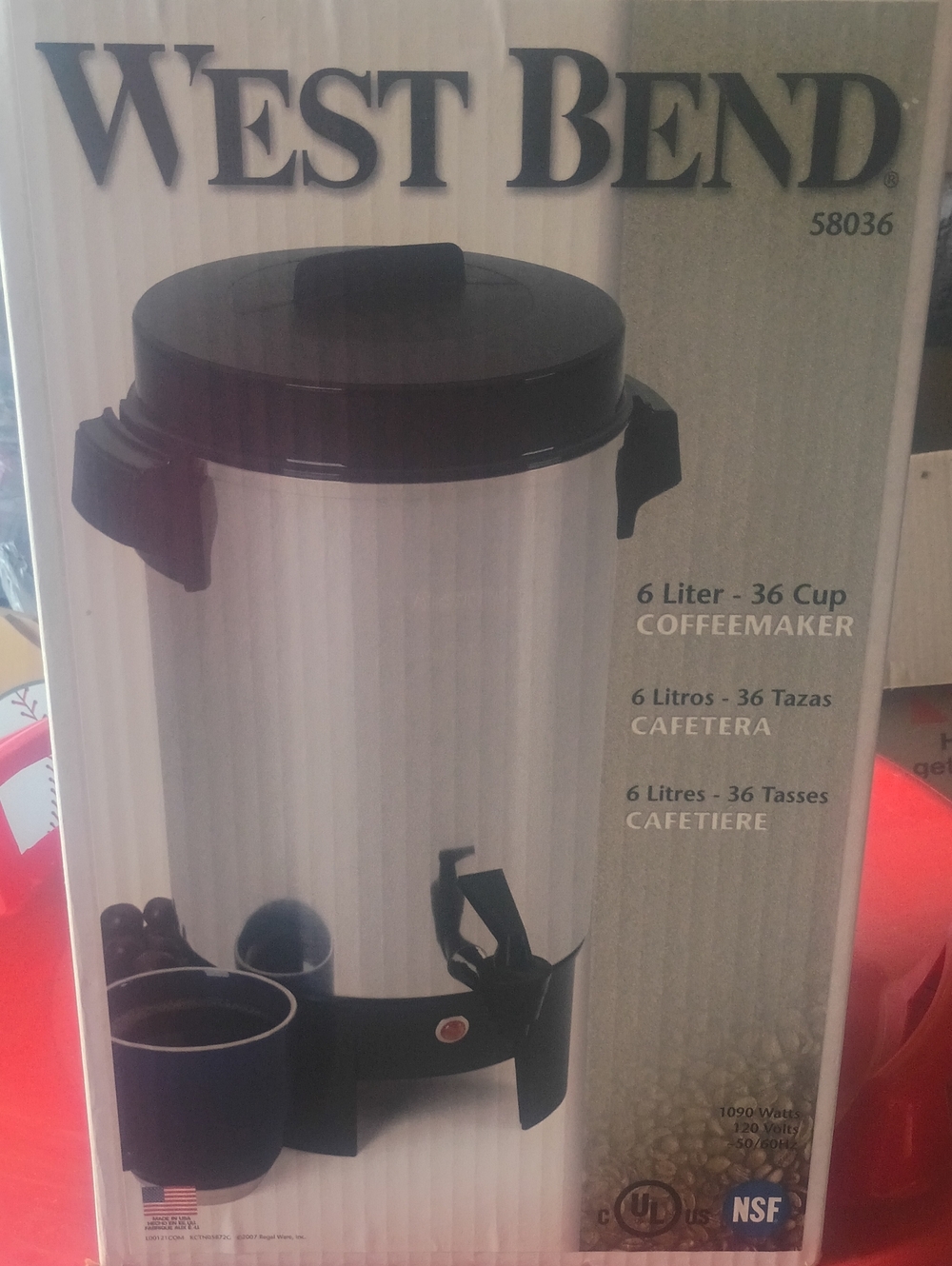 West Bend Stainless Steel 6-Liter Coffee Maker - Black & Silver
